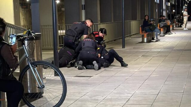 Agressió a l'estació de Vilafranca del Penedès. Foto: Cedida