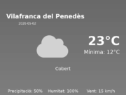 Predicció meteorològica: Vilafranca del Penedès, 2 de Maig de 2026