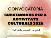 L’Ajuntament de Vilafranca convoca subvencions per a activitats culturals